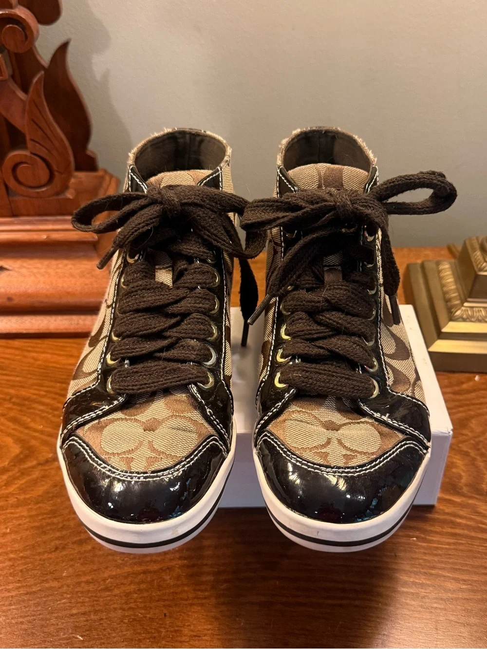 Coach brown signature